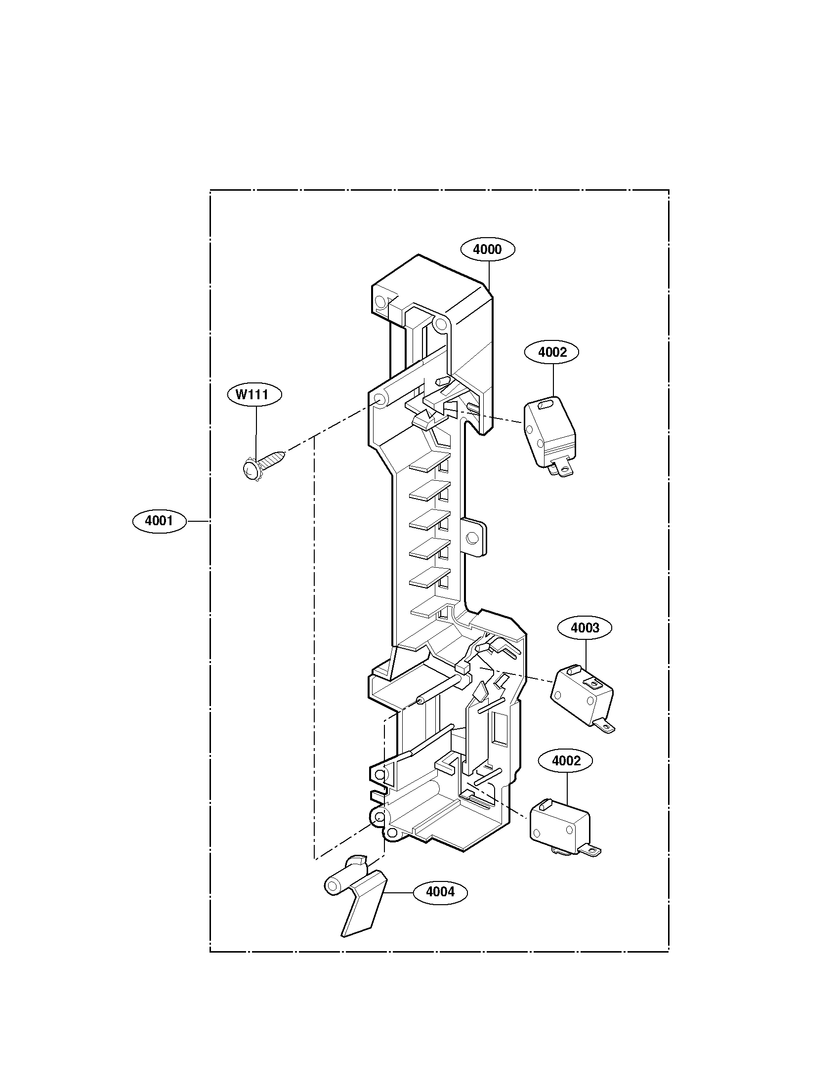 Latch board parts