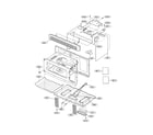 Kenmore 72162772100 oven cavity parts diagram