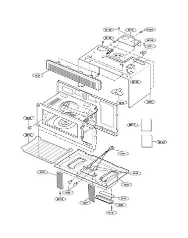 Oven cavity parts
