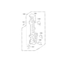 Kenmore 72163652301 latch board parts diagram