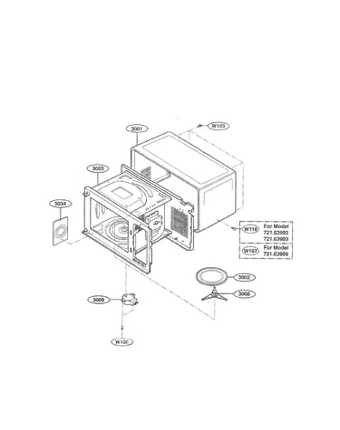 Oven cavity parts