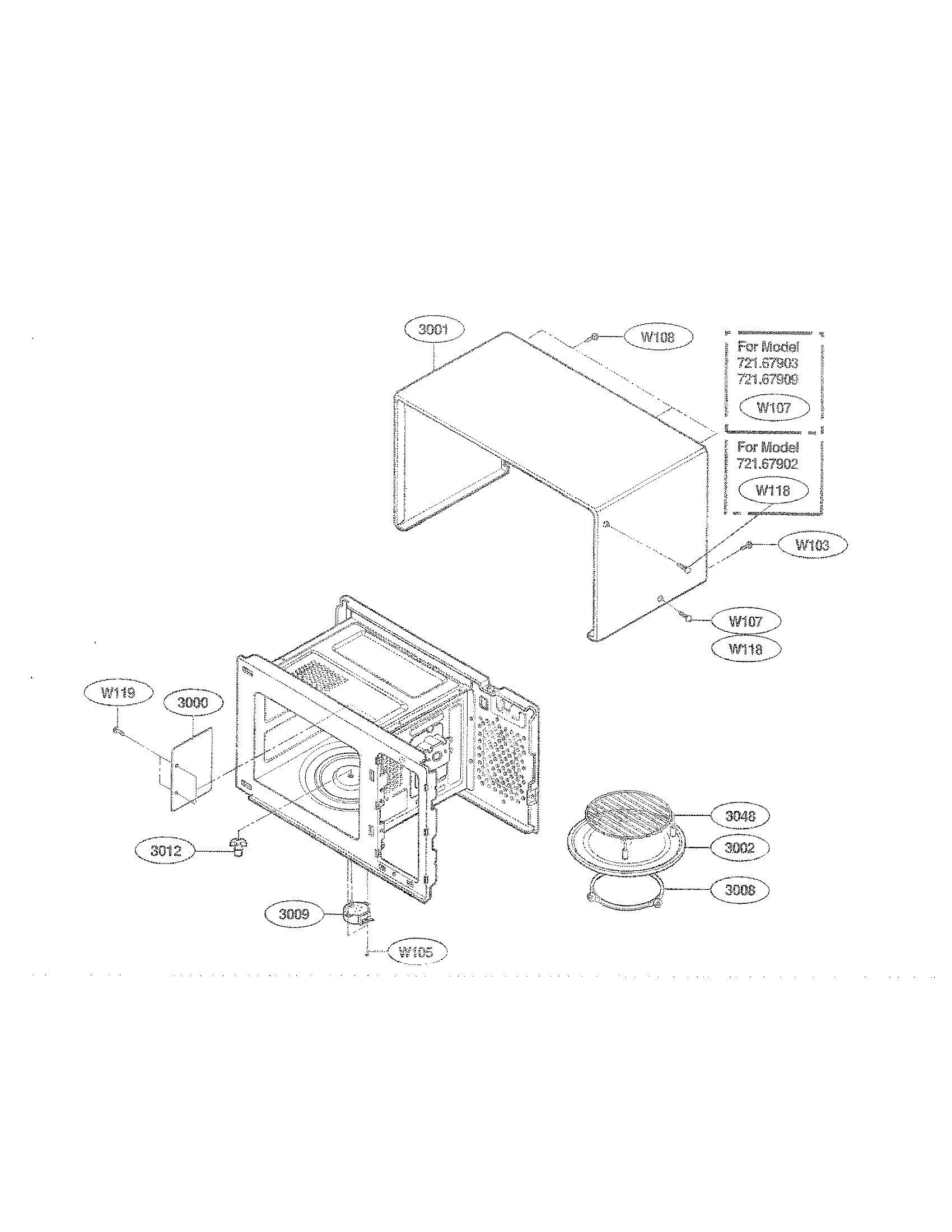 OVEN CAVITY PARTS