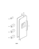 Freezer door parts