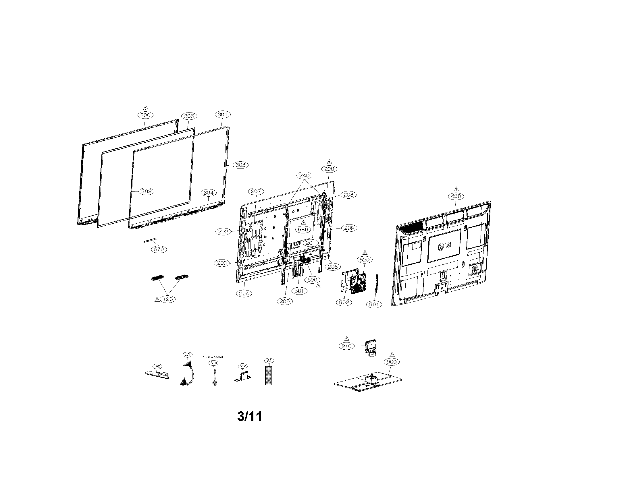 Exploded view parts