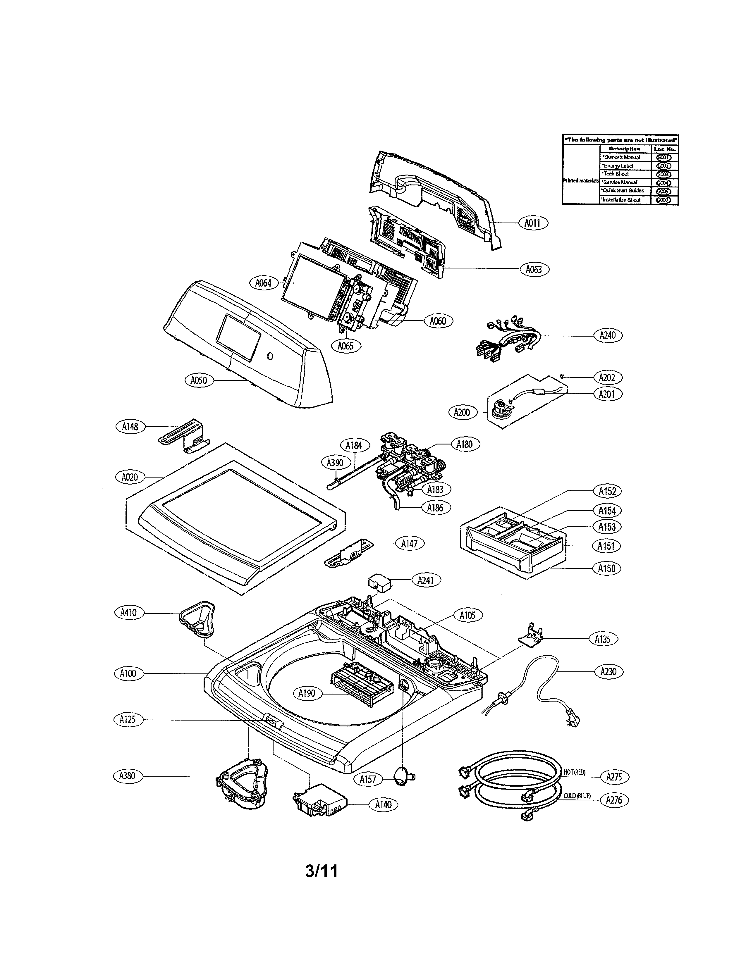 Top cover parts
