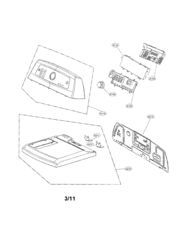 Control panel and plate assembly parts