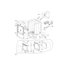 Kenmore Elite 79679002000 cabinet and door assembly parts diagram