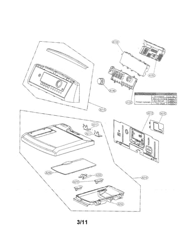 Control panel and plate assembly parts
