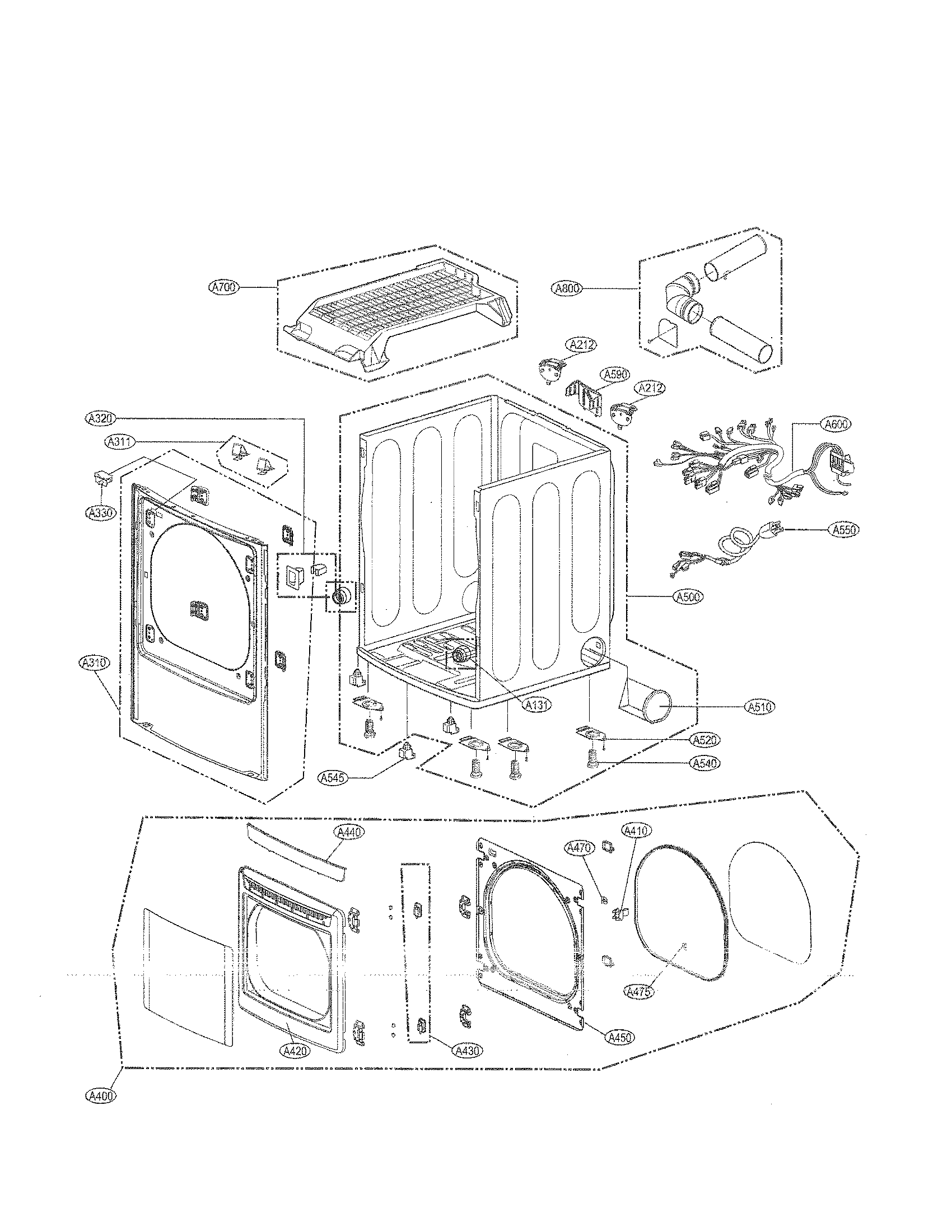 CABINET AND DOOR ASSEMBLY PARTS