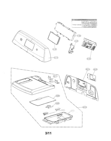 Control panel and plate assembly parts