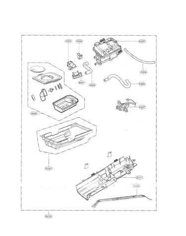 Panel drawer and guide assembly parts