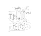 Kenmore Elite 79669472000 cabinet and door assembly parts diagram