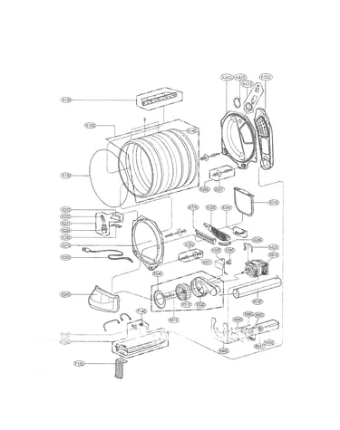 Drum and motor assembly parts