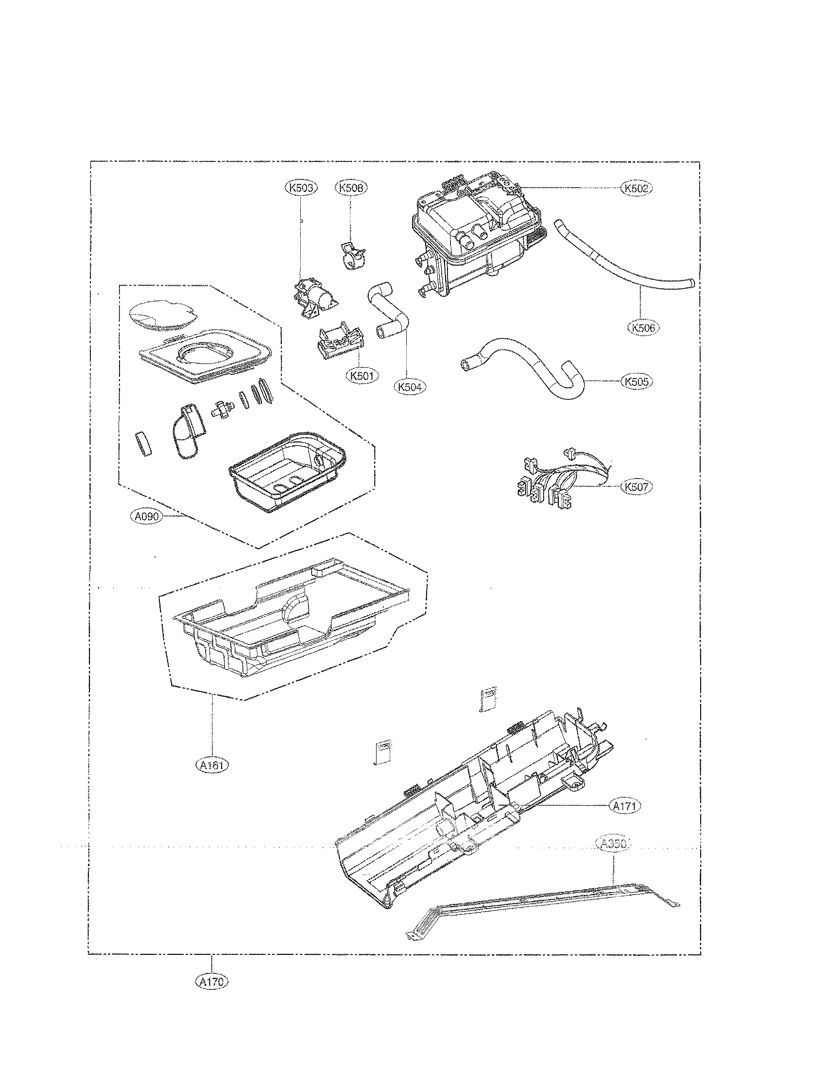 PANEL DRAWER AND GUIDE ASSEMBLY PARTS