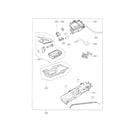 Kenmore Elite 79679472000 panel drawer and guide assembly parts diagram