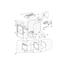 Kenmore Elite 79679472000 cabinet and door assembly parts diagram