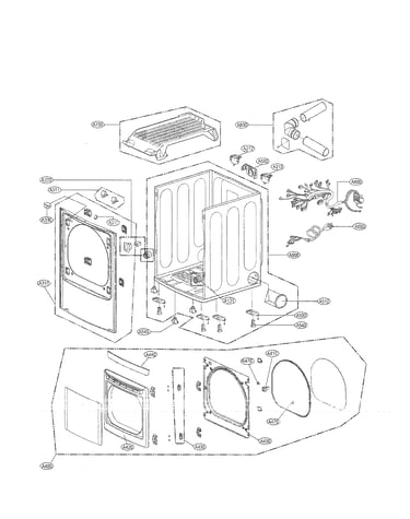 Cabinet and door assembly parts