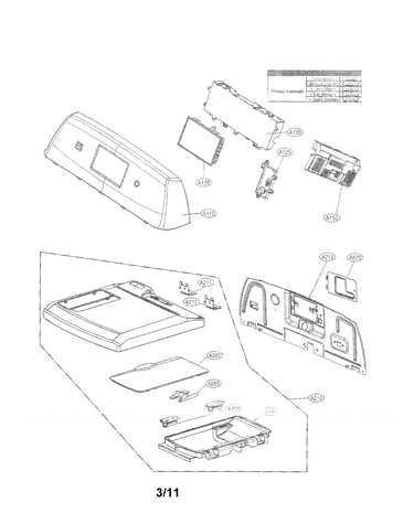 Control panel and plate assembly parts