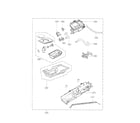 Kenmore Elite 79669478000 panel drawer and guide assembly parts diagram