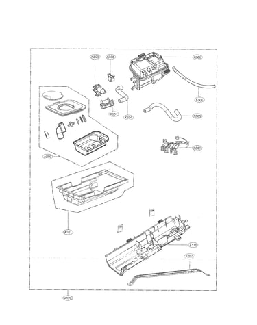 Panel drawer and guide assembly parts