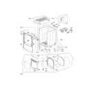 Kenmore Elite 79669478000 cabinet and door assembly parts diagram