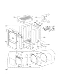 Cabinet and door assembly parts