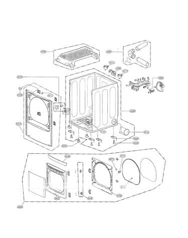 Cabinet and door assembly parts