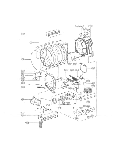 Drum and motor assembly parts
