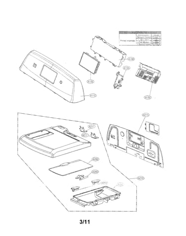 Control panel and plate assembly parts