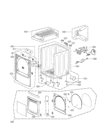 Cabinet and door assembly parts