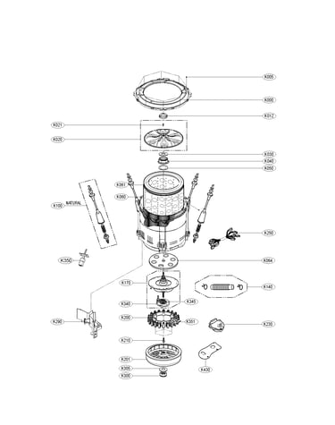 Tub assembly parts