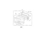 Kenmore Elite 72167903601 door parts diagram