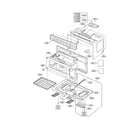 Kenmore 72180402402 oven cavity parts diagram