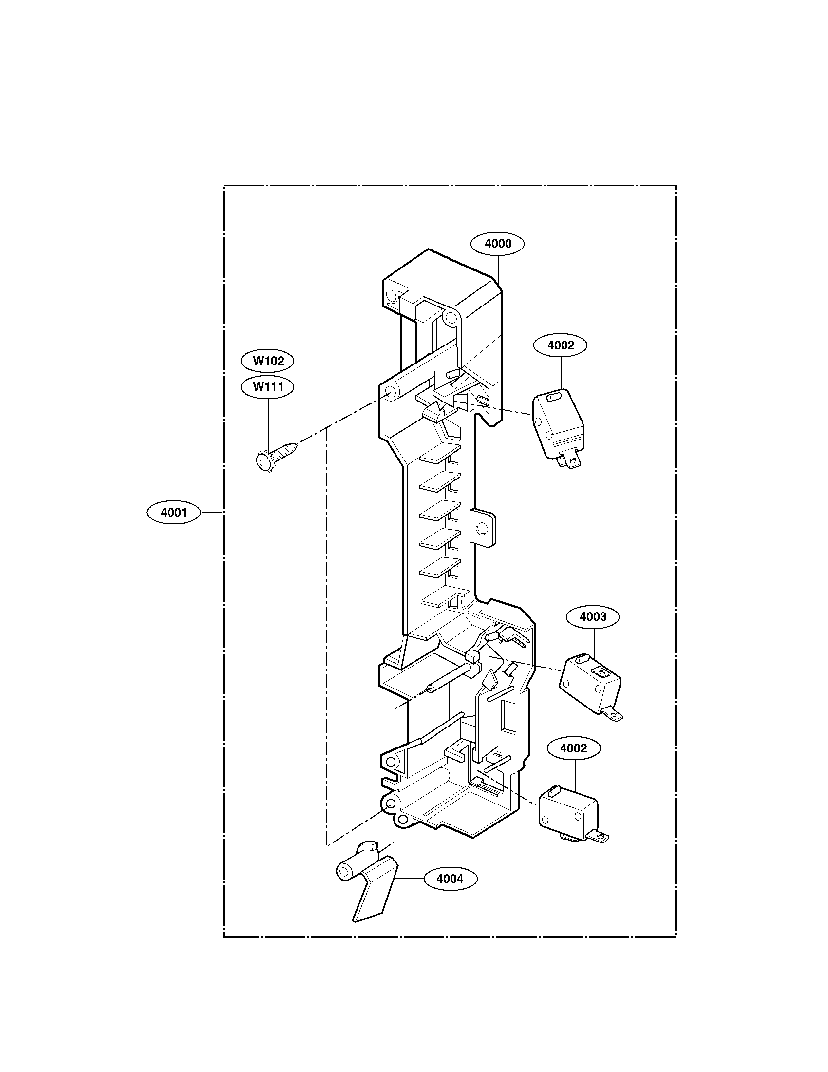 Latch board parts