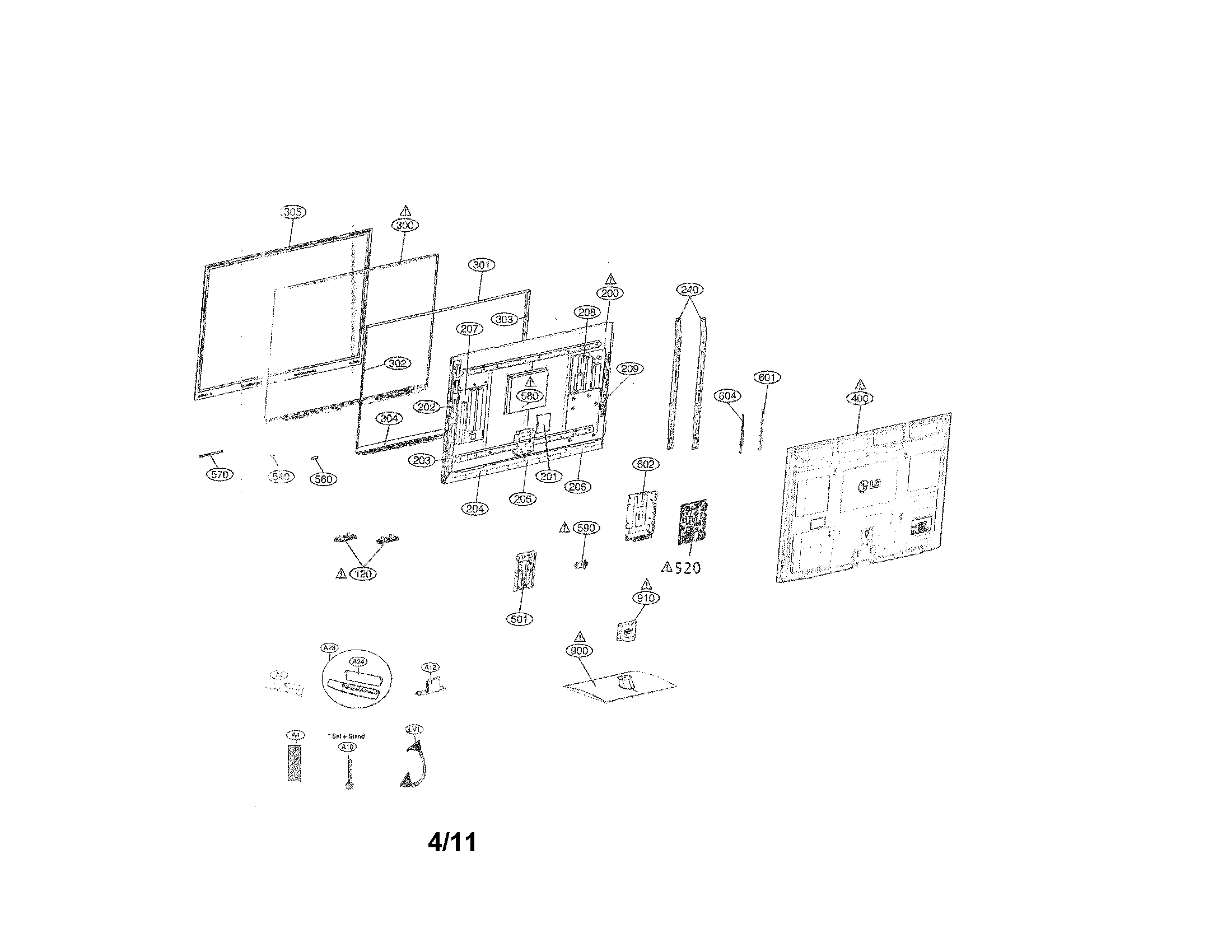 Exploded view parts