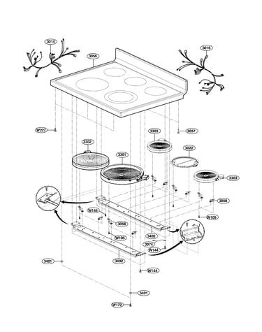 Cooktop parts
