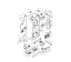 Kenmore Elite 79578506803 case parts diagram