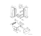 Kenmore Elite 79578506803 door parts diagram