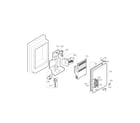 Kenmore Elite 79578502804 ice maker and ice bank parts diagram