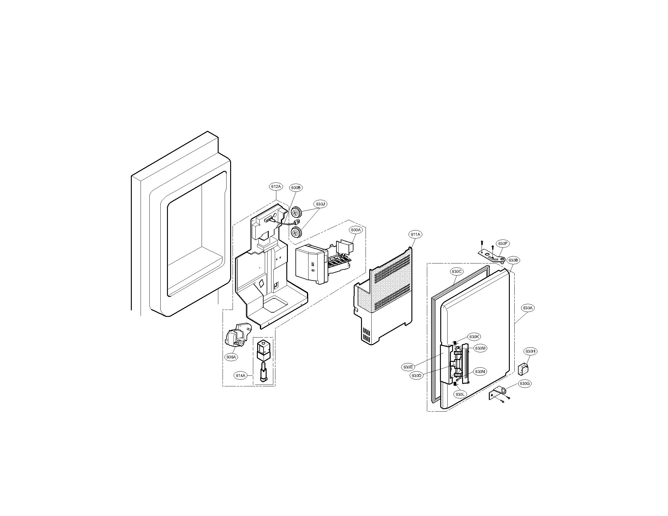 Ice maker and ice bank parts