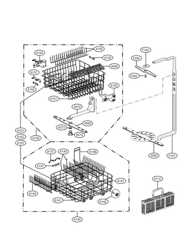 Rack assembly parts
