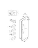 Refrigerator door parts