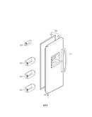 Freezer door parts