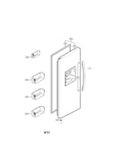 Freezer door parts