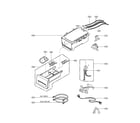 Kenmore Elite 79640518900 dispenser assembly parts diagram