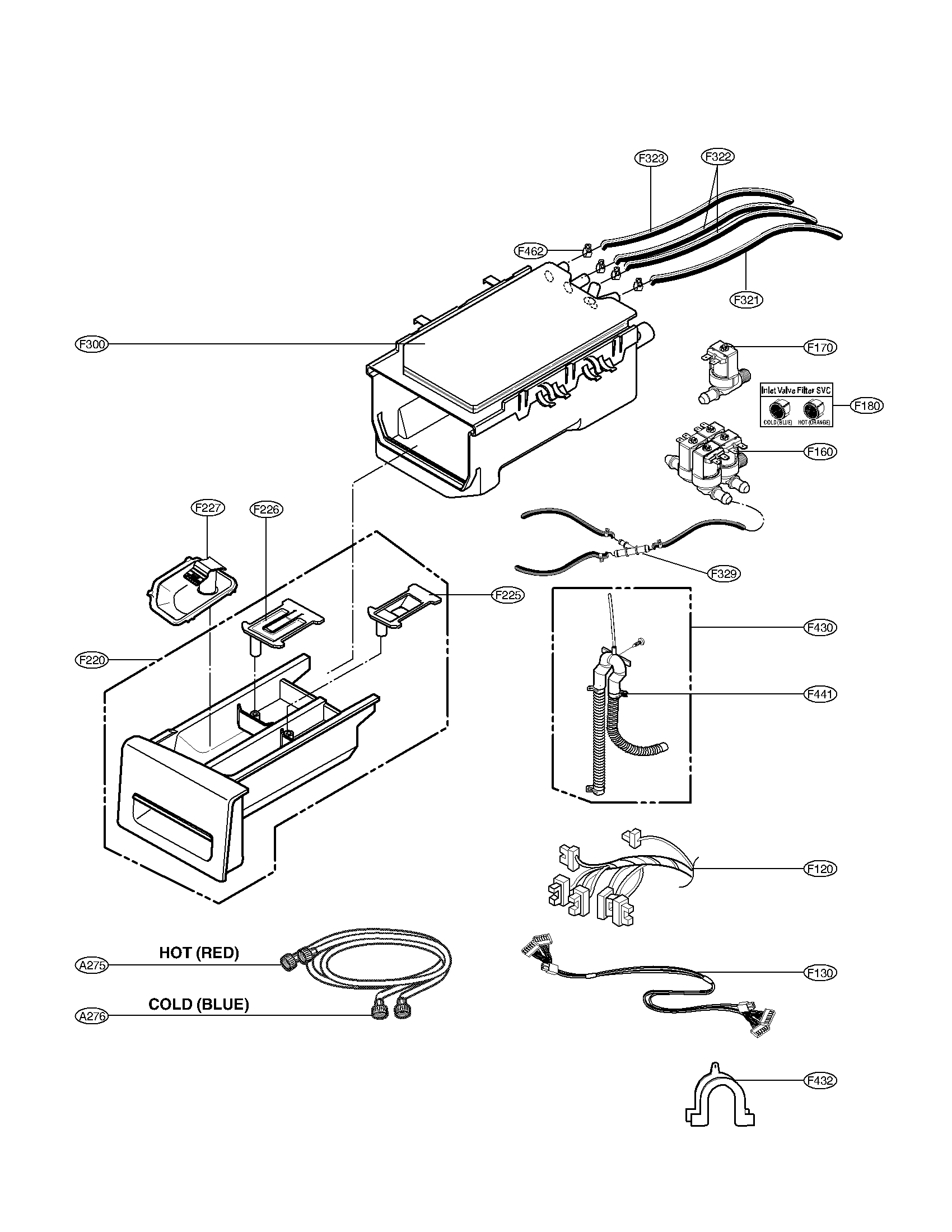 DISPENSER ASSEMBLY PARTS