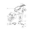 Kenmore Elite 79641728900 dispenser assembly parts diagram
