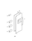 Freezer door parts