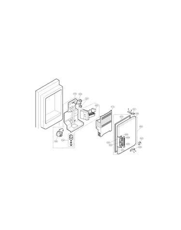 Ice maker and ice bin parts