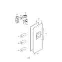 Kenmore Elite 79551074010 freezer door parts diagram